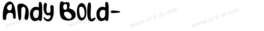 Andy Bold字体转换